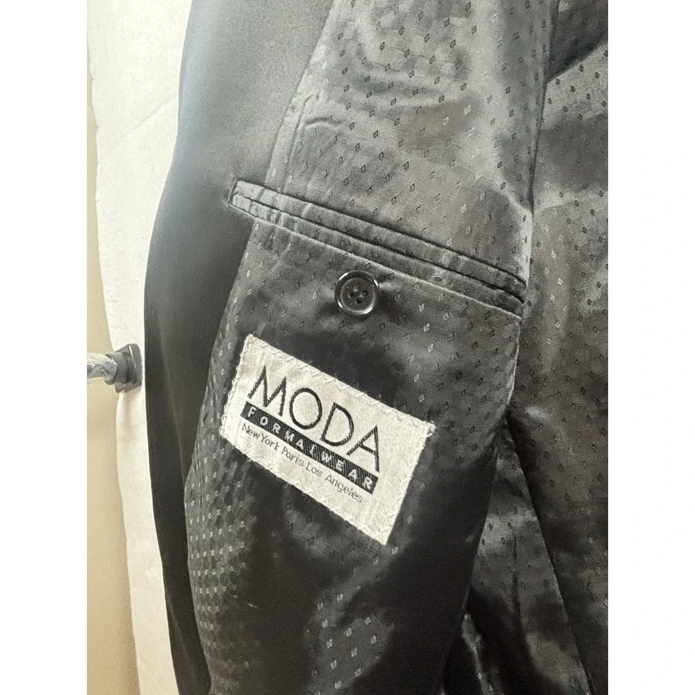 After Six Moda Collection Mens Tuxedo Jacket‎ Sz 43 Short Wedding Formal Prom